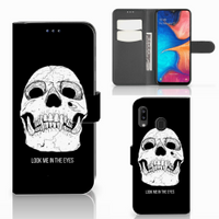 Telefoonhoesje met Naam Samsung Galaxy A30 Skull Eyes