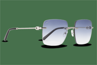 Jackie L ZO-0270B Biarritz zilver-zwart Nylon lens grijs degradé