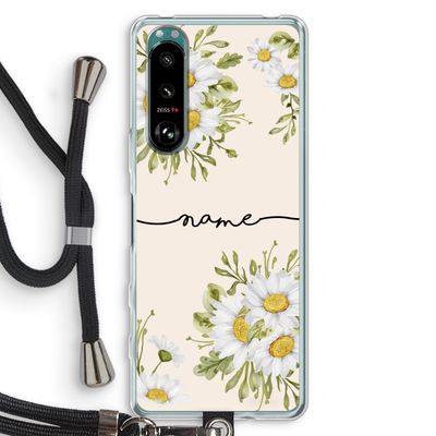 Daisies: Sony Xperia 5 III Transparant Hoesje met koord