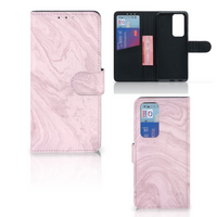 OPPO Find X3 Neo 5G Bookcase Marble Pink - Origineel Cadeau Vriendin