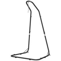 Outsunny Hangstoelstandaard Standaard voor Hangstoel Ophanging, 133 cm x 116 cm x 195/230 cm, Zwart