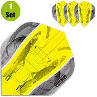 Pentathlon Pentathlon Silver Edge Dartflights - Geel