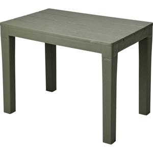 Tuin bijzettafeltje - groen - kunststof - 60 x 39 x 45 cm - koffietafel