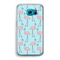 Anything Flamingoes: Samsung Galaxy S6 Transparant Hoesje