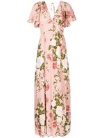 Reformation robe Shayla à fleurs - Rose