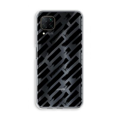 Zwarte vegen: Huawei P40 Lite Transparant Hoesje
