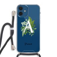 Green Brush: iPhone 12 Transparant Hoesje met koord