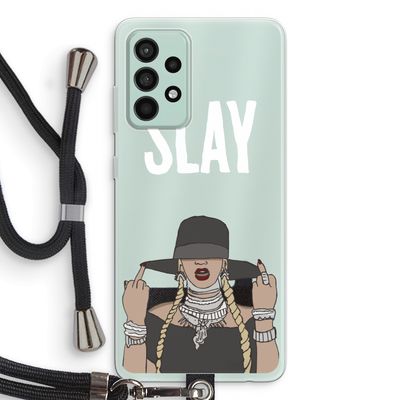 Slay All Day: Samsung Galaxy A52s 5G Transparant Hoesje met koord
