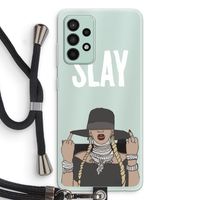 Slay All Day: Samsung Galaxy A52s 5G Transparant Hoesje met koord