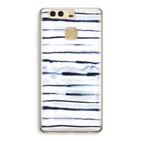 Ink Stripes: Huawei P9 Transparant Hoesje