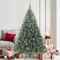 VidaXL Kunstkerstboom met 300 led met standaard groen 180 cm pe en pvc