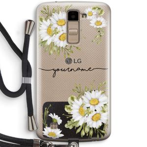 Daisies: LG K10 (2016) Transparant Hoesje met koord