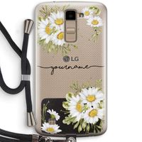 Daisies: LG K10 (2016) Transparant Hoesje met koord