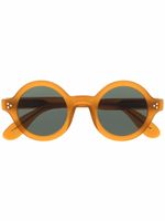 Lesca lunettes de soleil à monture ronde - Marron