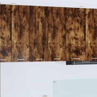 Hangkast Riga 2 pcs Gerookte Eik en Wit 30 x 31 x 80 cm