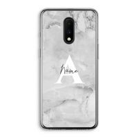 Ivory Marble: OnePlus 7 Transparant Hoesje