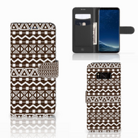 Samsung Galaxy S8 Telefoon Hoesje Aztec Brown