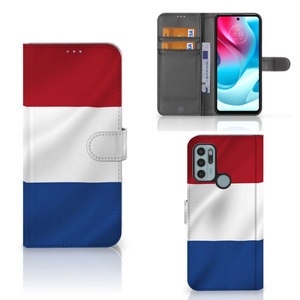 Motorola Moto G60s Bookstyle Case Nederlandse Vlag