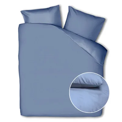Dekbedovertrek Percale Katoen Uni Effen 240x200 Cm Blauw Dreamhouse - Dekbed-Discounter.nl