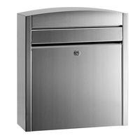 Brievenbus System roestvaststaal. Een postkast voor vrijstaande of wandmontage. - thumbnail