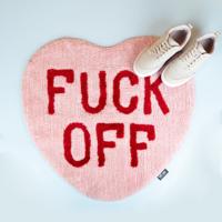 Fuck Off hart vloerkleedje