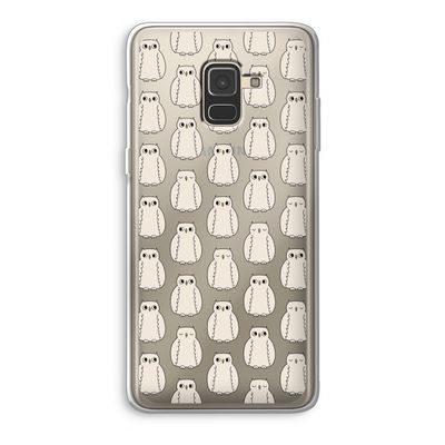 Uilen: Samsung Galaxy A8 (2018) Transparant Hoesje