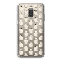 Uilen: Samsung Galaxy A8 (2018) Transparant Hoesje