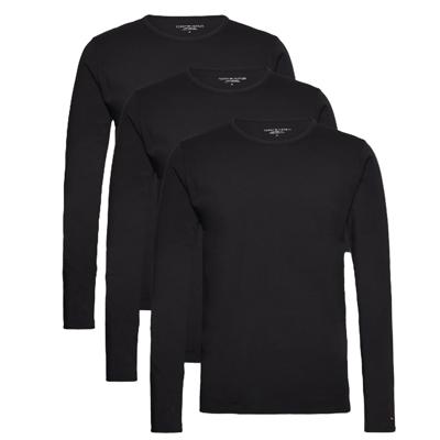 Tommy Hilfiger 3-pack T-shirts lange mouw zwart