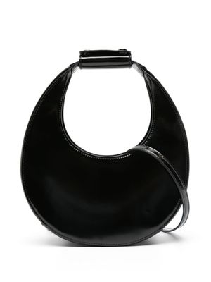 STAUD mini sac Moon en cuir verni - Noir