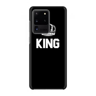 King zwart: Volledig geprint Samsung Galaxy S20 Ultra Hoesje