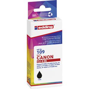 Edding Inktcartridge vervangt Canon CLI-8BK Compatibel Foto zwart EDD-109 18-109-01