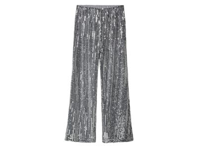 esmara Dames broek met pailletten (Zilver, L (44/46))