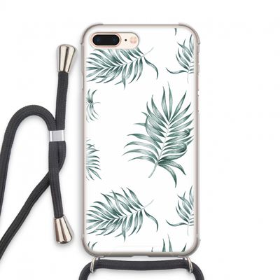 Simple leaves: iPhone 8 Plus Transparant Hoesje met koord