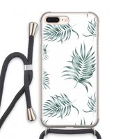 Simple leaves: iPhone 8 Plus Transparant Hoesje met koord