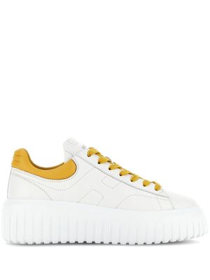 Hogan baskets H-Stripes à plateforme - Blanc