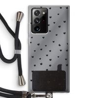 Kleine kattenkopjes: Samsung Galaxy Note 20 Ultra / Note 20 Ultra 5G Transparant Hoesje met koord