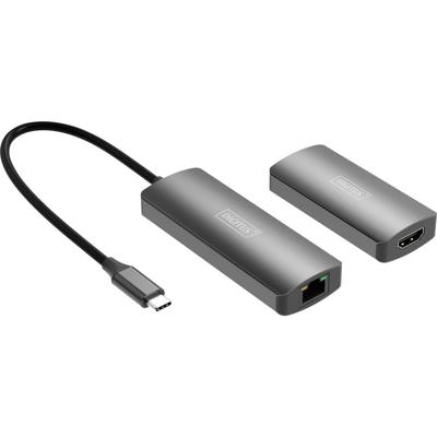 Digitus DS-55343 HDMI-extender USB-A 3.1 Gen 1, USB-C Via netwerkkabel RJ45, Via signaalkabel 30 m