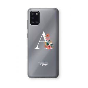 Pink Bouquet: Samsung Galaxy A31 Transparant Hoesje