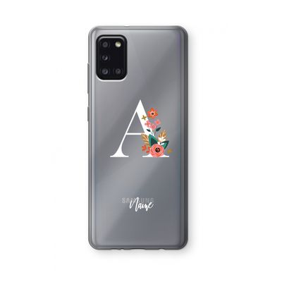 Pink Bouquet: Samsung Galaxy A31 Transparant Hoesje