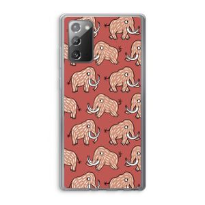 Mammoet: Samsung Galaxy Note 20 / Note 20 5G Transparant Hoesje