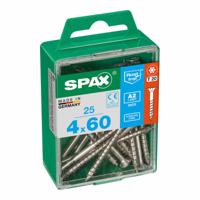 Schroefdoos SPAX 4197000400602 Houten schroef Platte kop (4 x 60 mm) (4,0 x 60 mm)