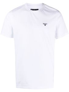 Barbour t-shirt en coton à logo brodé - Blanc