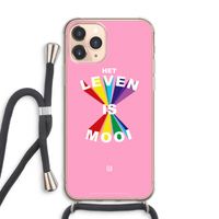 Het Leven Is Mooi: iPhone 11 Pro Max Transparant Hoesje met koord