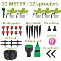 Outlet U: Water Irrigatie set drip systeem 10 meter slang - Warentuin Collection