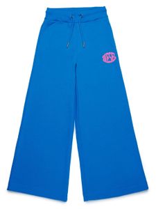 Diesel Kids pantalon de jogging en coton à logo imprimé - Bleu