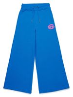 Diesel Kids pantalon de jogging en coton à logo imprimé - Bleu