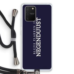 Blijve plakken in Negenduust: Samsung Galaxy S10 Lite Transparant Hoesje met koord