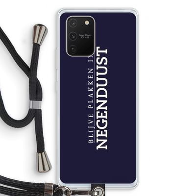 Blijve plakken in Negenduust: Samsung Galaxy S10 Lite Transparant Hoesje met koord