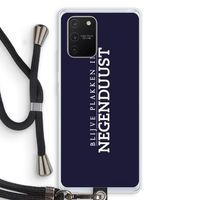 Blijve plakken in Negenduust: Samsung Galaxy S10 Lite Transparant Hoesje met koord