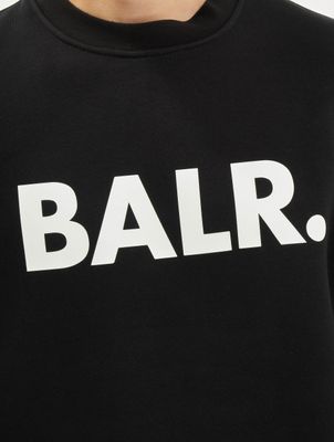 BALR / trui Brand Straight Crew Neck in zwart BALR / trui Brand Straight Crew Neck in zwart